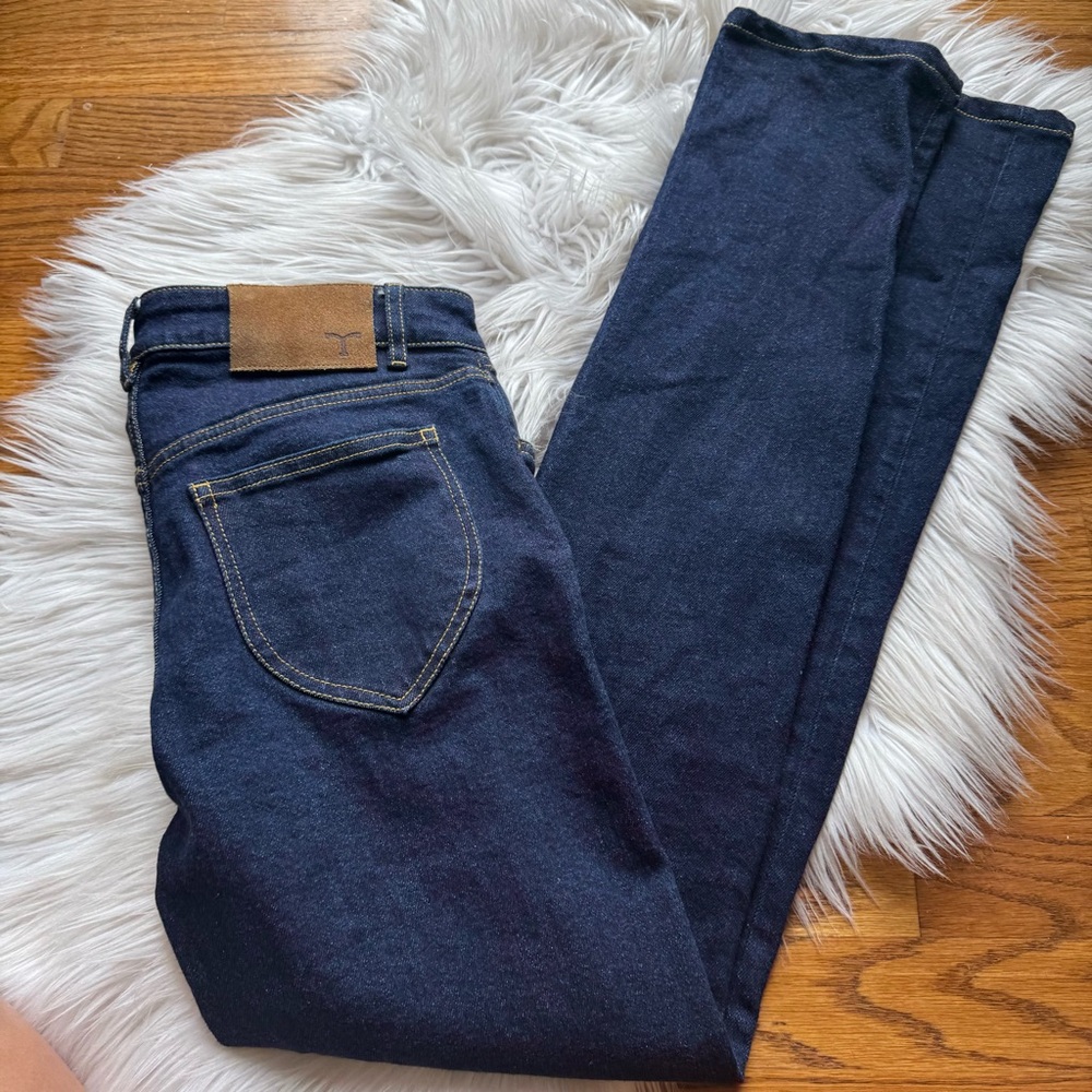 Tecovas Mid Rise Stovepipe Dark Wash Jeans - Picture 12 of 16